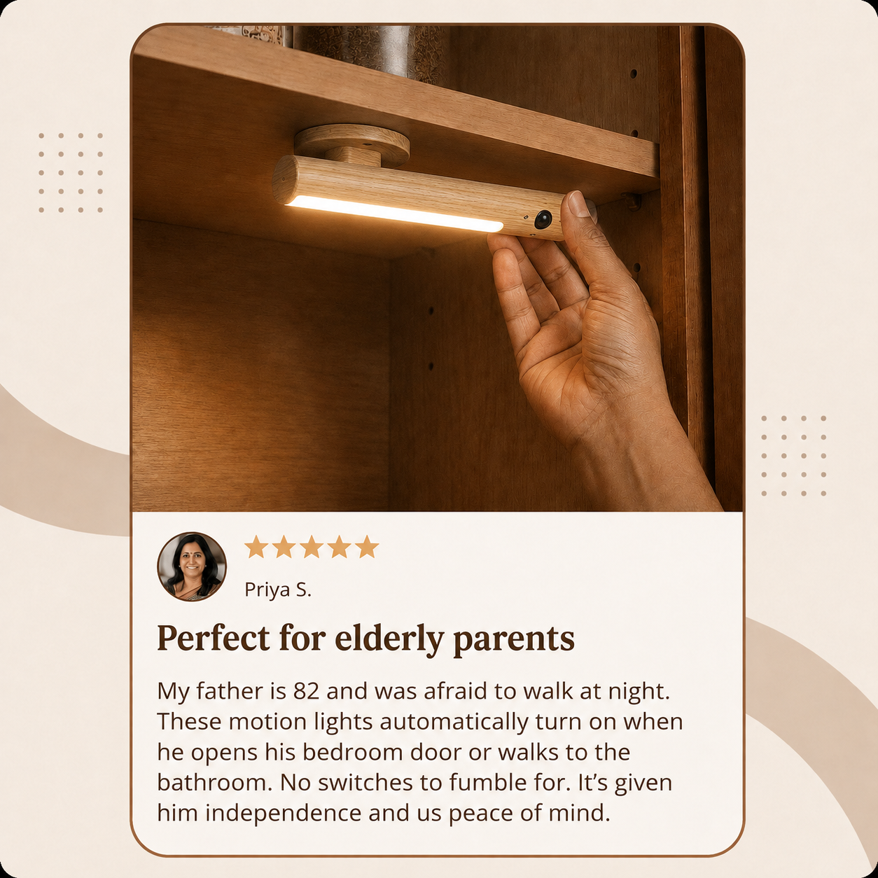 Magnetic Sensor Wall Light
