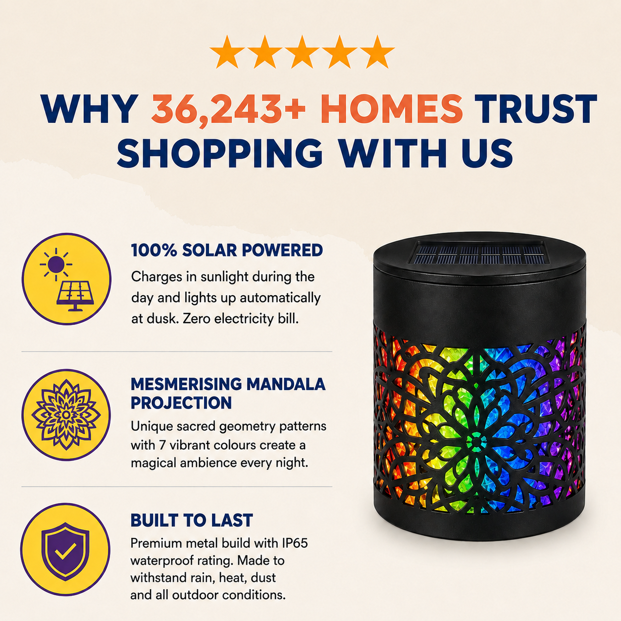 Solar Mandala Light